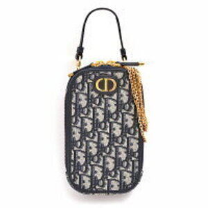 Christian Dior Bag Montaigne Corin Phone Holder Oblique Navy Blue
